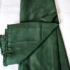 Green Thick Crepe fabrics Per Meter