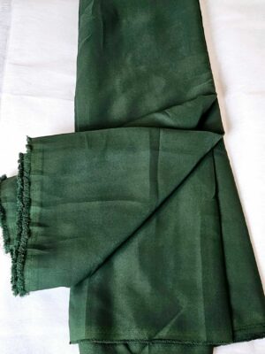 Green Thick Crepe fabrics Per Meter