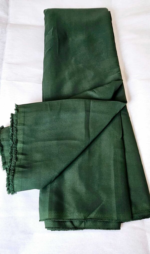 Green Thick Crepe fabrics Per Meter