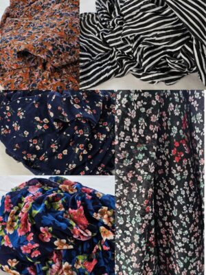 Vintage Chiffon Fabrics. Sold By Metre