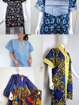Ankara gown/Kampala gown/Aso oke gown/ women gown/short gown/African Fabrics
