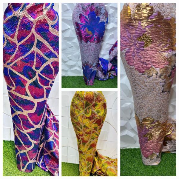 2026/09/1004168334.jpg Luxury Floral Brocade Material. Sold By Metre (Length 150cm Width 92cm)