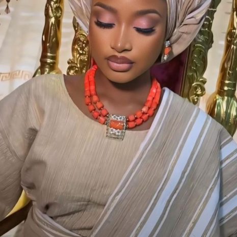 premium Aso Oke fabric, perfect for weddings, parties, and cultural events.